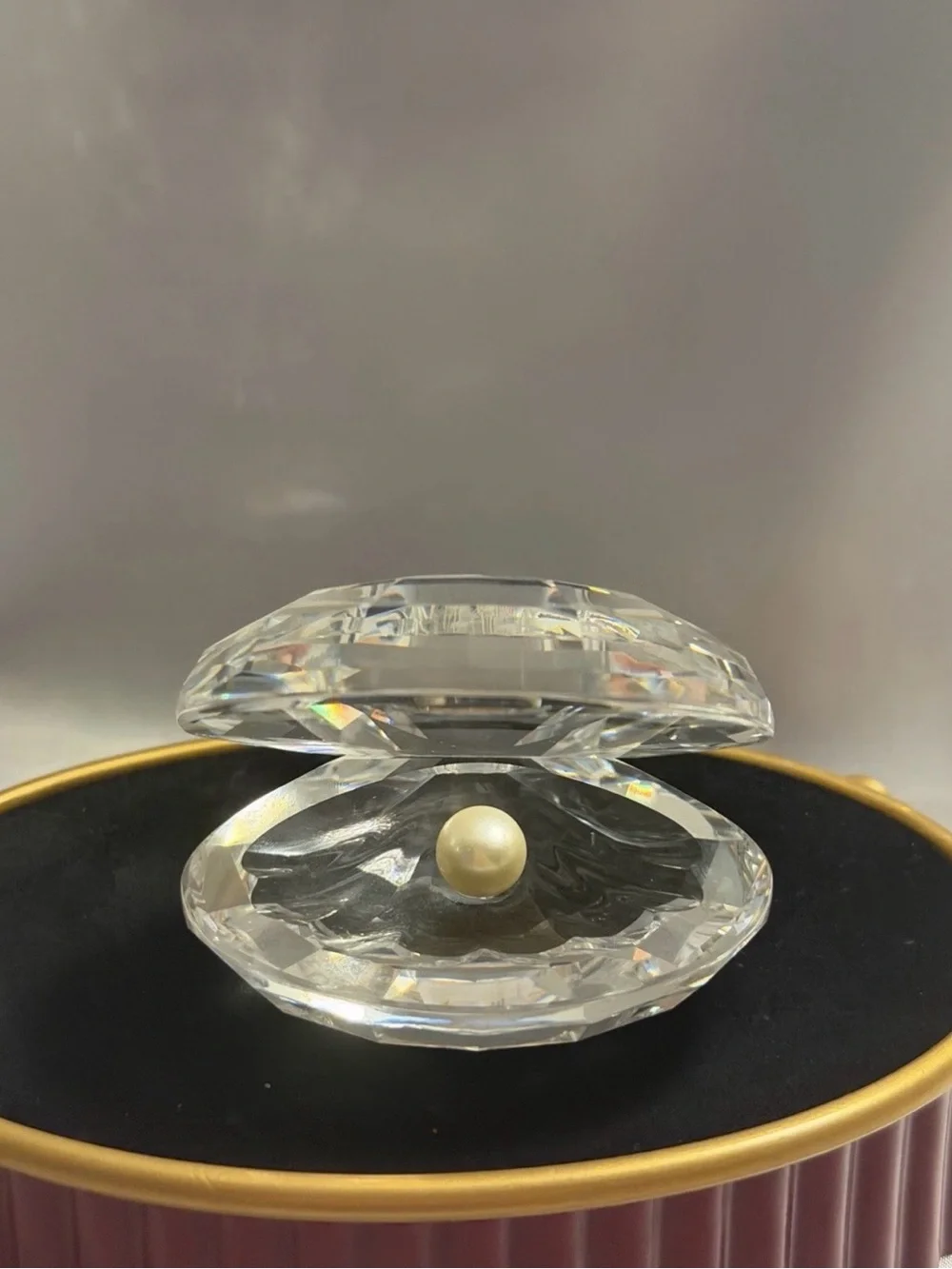 Shell With Pearl-Open With White Pearl - No Box - Aquatic Worlds by SWAROVSKI